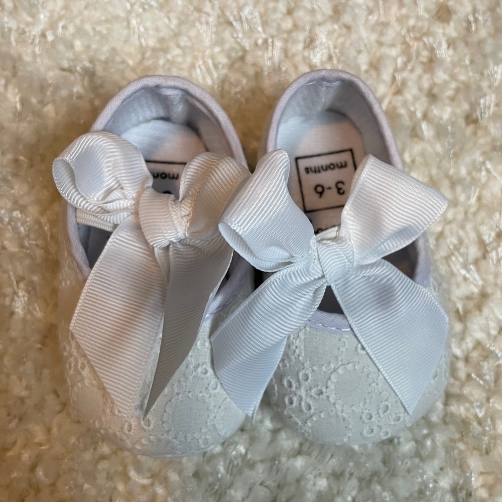 *Buy 1, get 1 free* White eyelet dress shoes